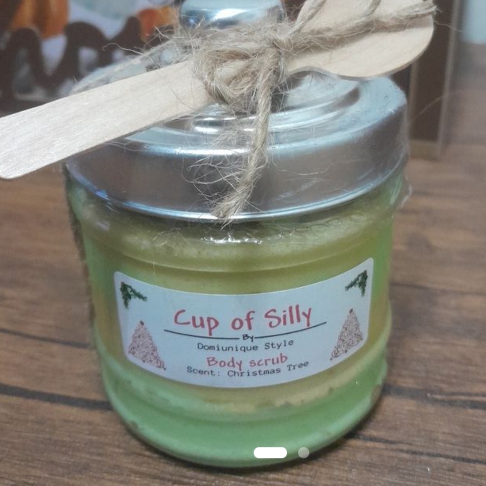 Christmas Scent Sugar Scrub made by me Dominique Watkins